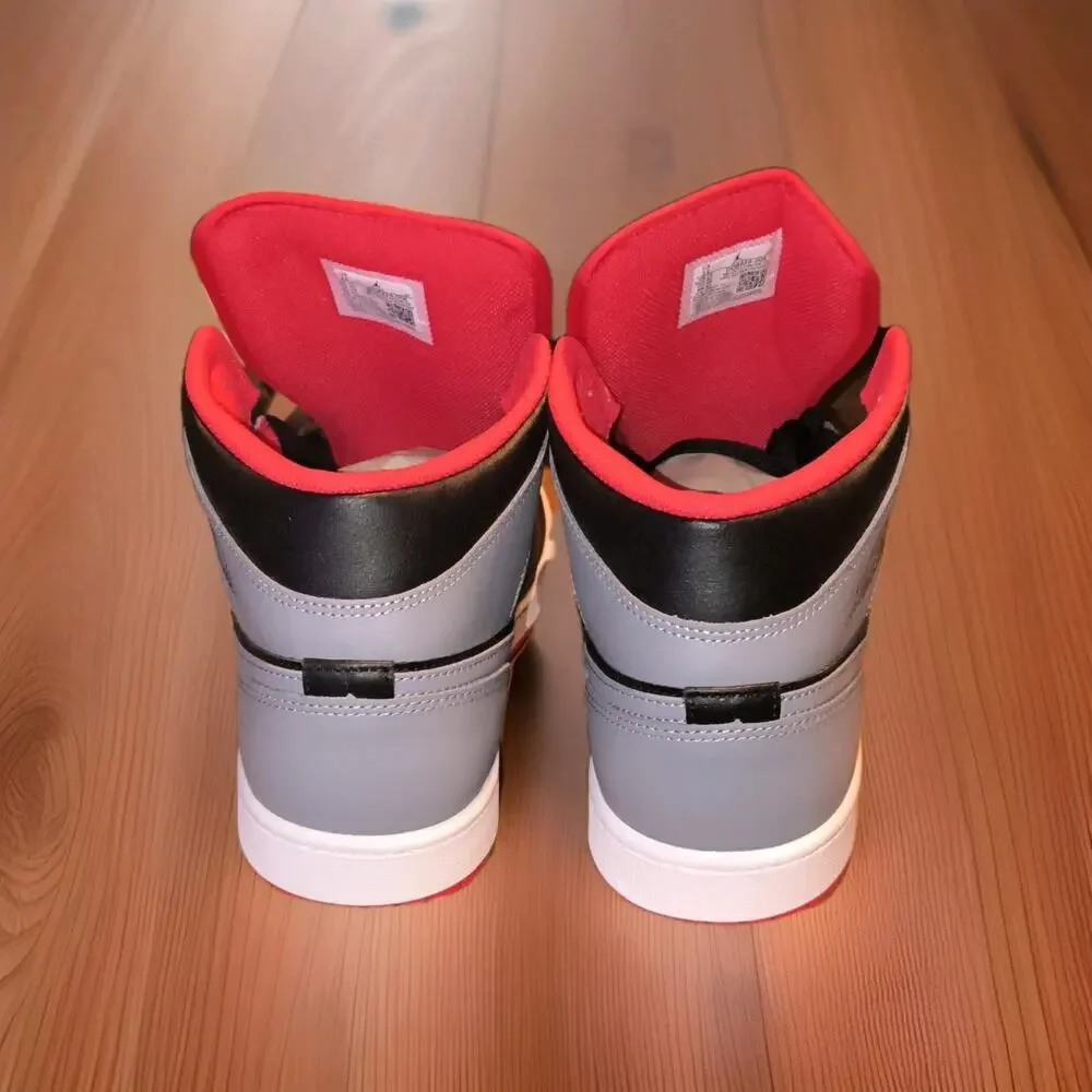 Jordan Air Jordan 1 Mid Bred Shadow Black Cement Grey Red DQ8426-006